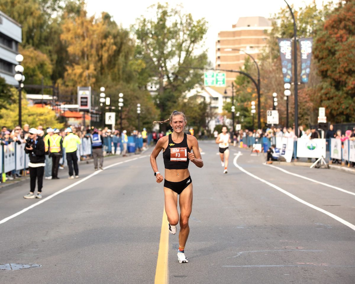 Kiana leading a road race in Vancouver